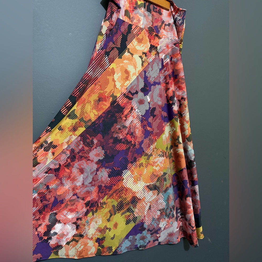 Colorful Abstract Floral Women's Skirt